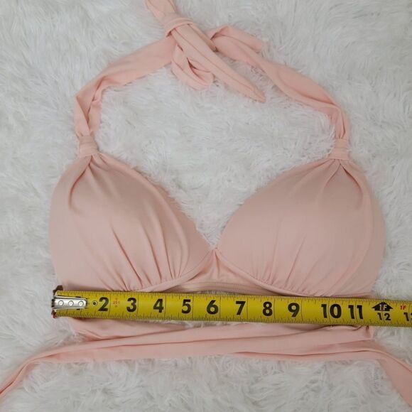 Retro Floral Halter High Waist Bikini Set Two Piece Bathing Suit Size M (6) - Picture 7 of 11